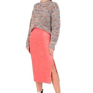 Free People Ribbed Tube Skirt